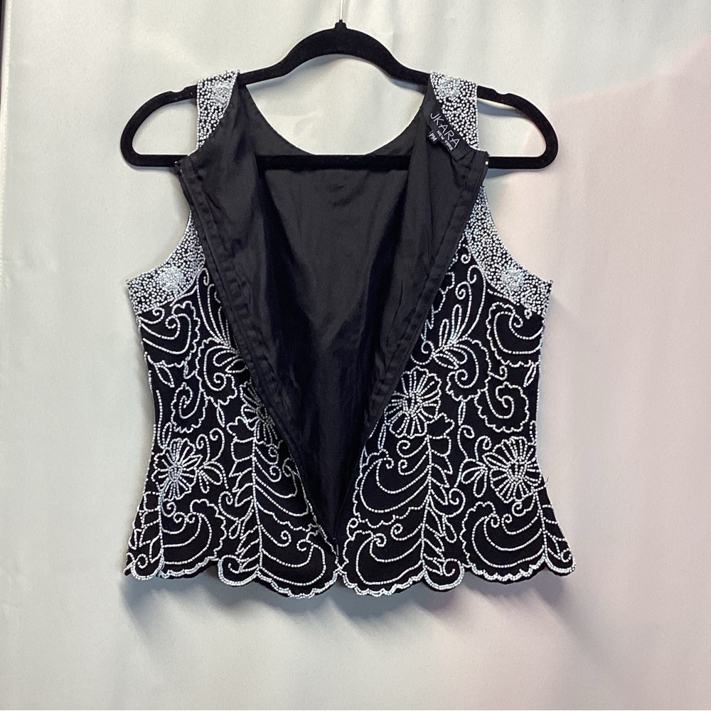 J Kara Formal beaded top. Size Medium Petite - Picture 16 of 16